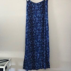 high waisted floral skirt